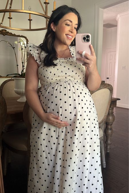 A little polka dot number that we all need! I have a love for black and white so I had to grab this one it also comes in blue and white is so sweet'

#LTKbump #LTKbaby #LTKfamily