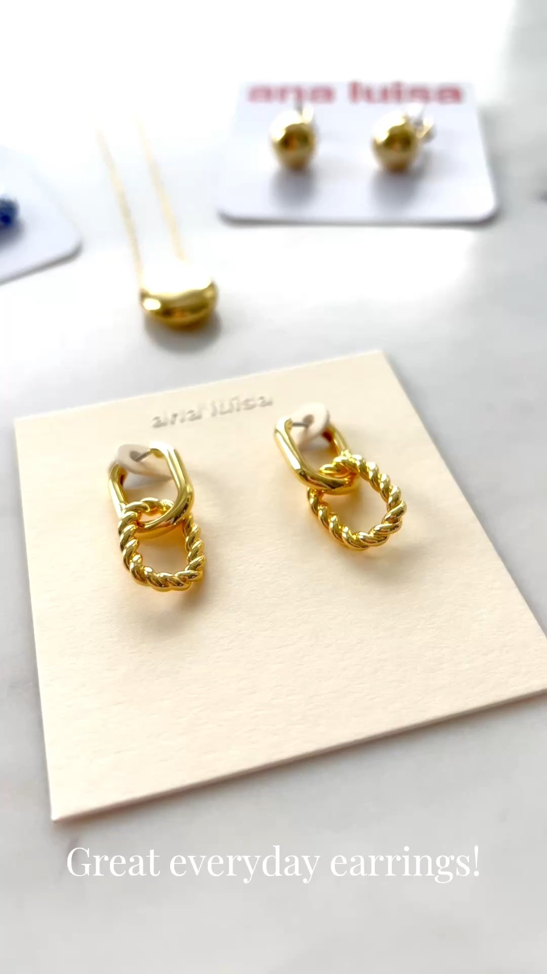 If you’re looking for a great everyday pair of earrings, these @Ana Luisa gold hoops are fantastic.

Not heavy at all. Very lightweight and feel good in your ear.


#LTKSeasonal #LTKOver40 #LTKSaleAlert #LTKTravel #LTKgrwm #LTKvlog #LTKWedding  #LTKU #LTKWorkwear