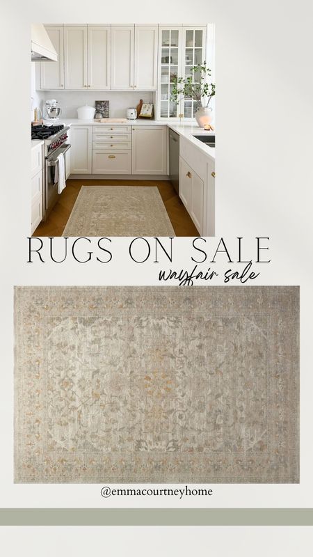 Kitchen rug from Chris loves Julia Loloi line. I don’t think it has the same colour gradation from end to end like the website image shows but the colouring is similar to in person (middle area of the website image shows real life colouring perhaps)

#LTKCyberweek #LTKsalealert #LTKhome