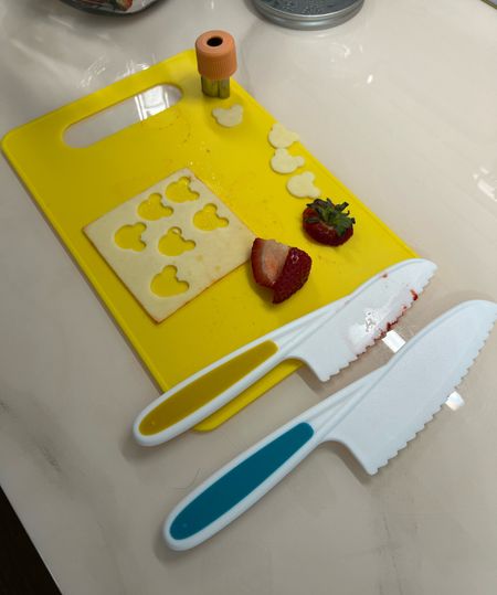 We love this kids learning set! Little Man loves being able to cut up his own strawberries and make fun cheese shapes! Comes with lots more tools safe for kiddos to learn how to cut! 

#LTKkids #LTKhome #LTKfamily