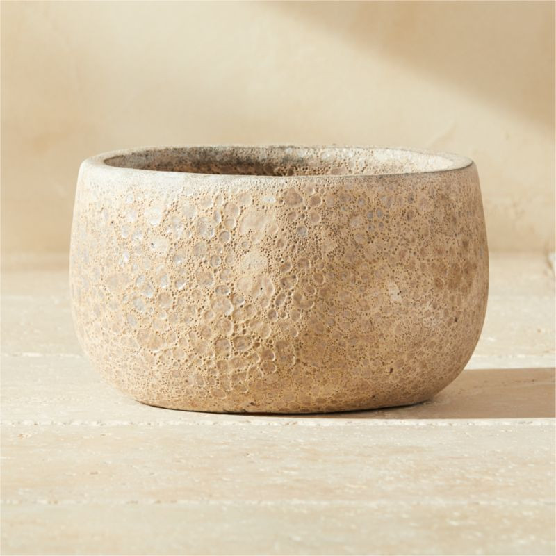 Natural Lunar Planter Small + Reviews | CB2 | CB2