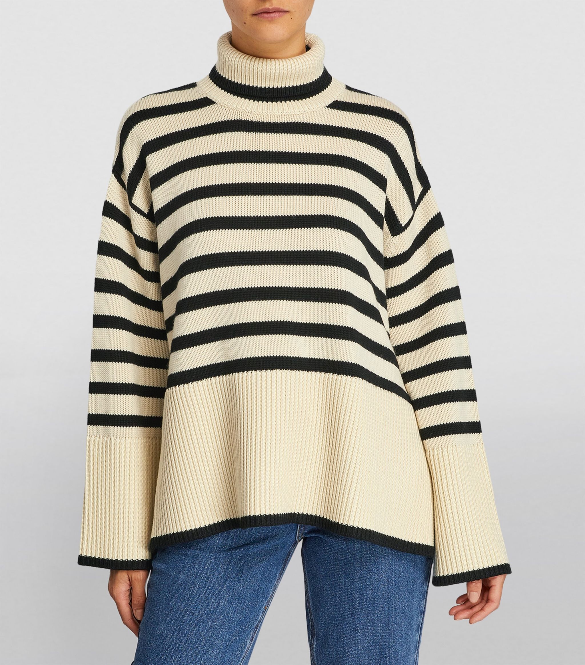 Wool-Cotton Striped Sweater | Harrods