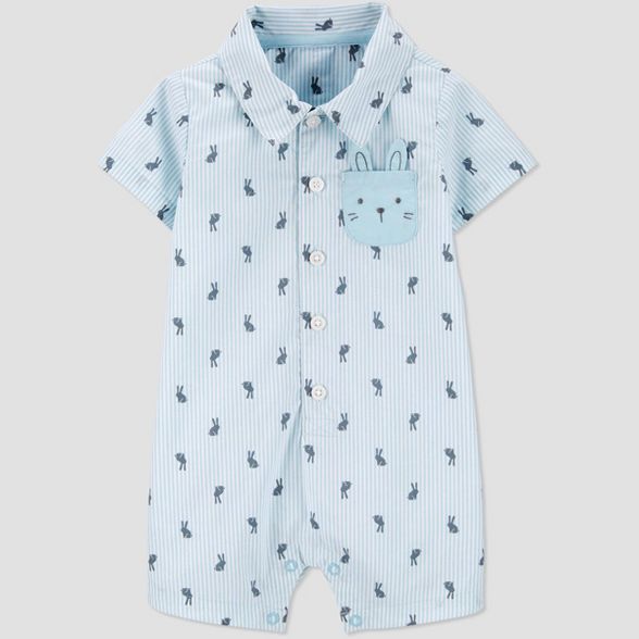 Baby Boys' Bunny Romper - Just One You® made by carter's Blue | Target