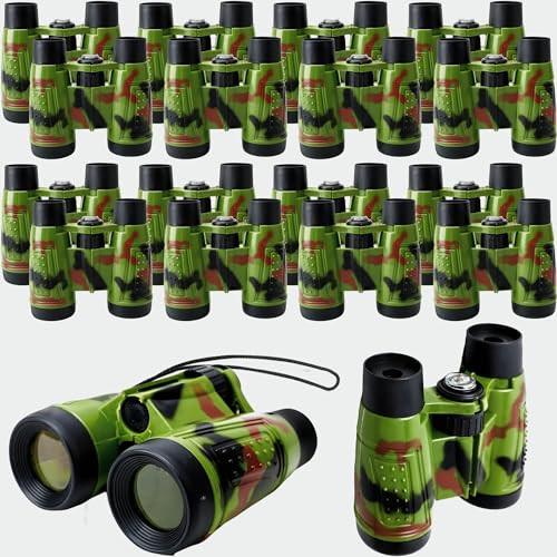 20 Pack Safari Binoculars Jungle Camouflage Binoculars Toy for Kids Explorers Gifts Camping Hunti... | Amazon (US)