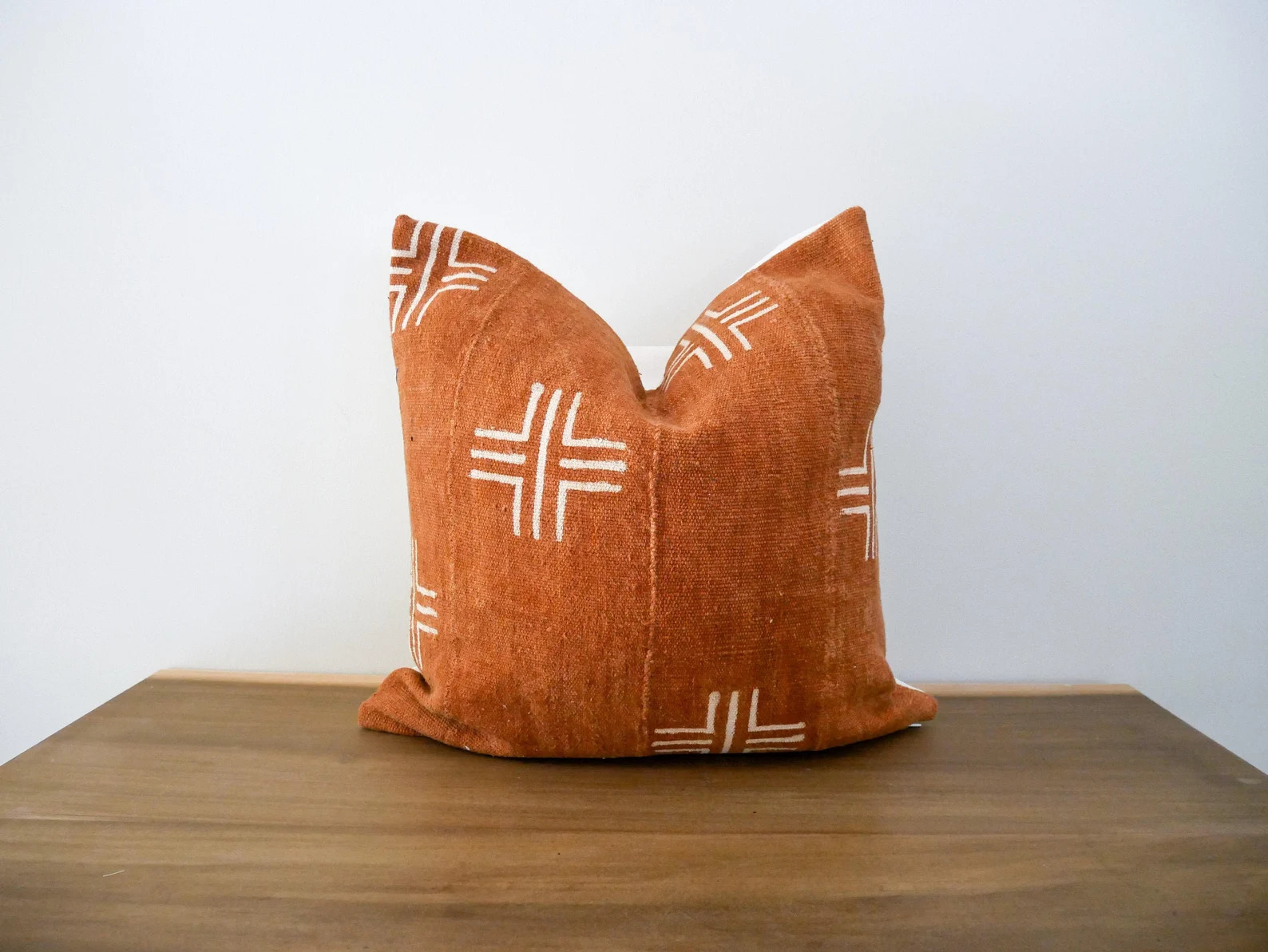 Rust Mudcloth Pillow Cover | Etsy (US)