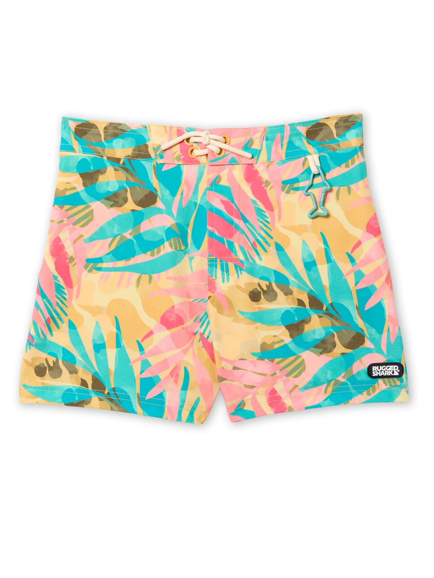 Rugged Shark Boys 5" Inseam Swim Trunks, Sizes 4-16 | Walmart (US)