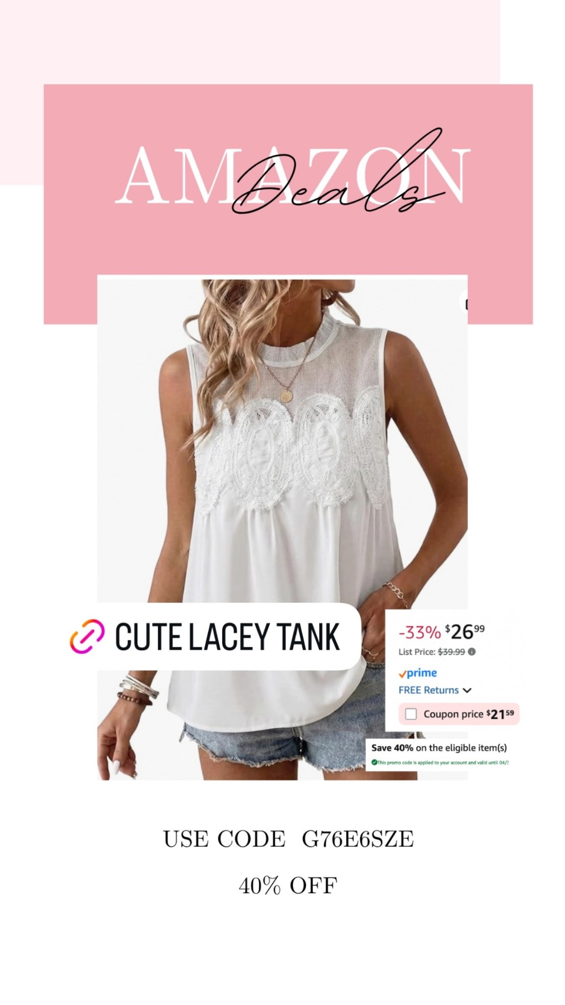 Cute FP look alike summer top!! On deal too! 

#LTKSaleAlert #LTKMidsize #LTKSeasonal