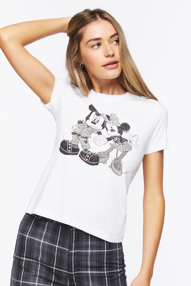 Mickey & Minnie Mouse Graphic Tee | Forever 21 (US)