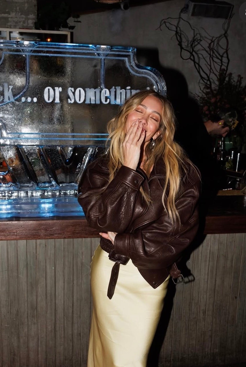 Hilary Duff Inspired outfit : silk dress with a leather bomber  

#hilaryduff #leatherjacket

#LTKootd #LTKgrwm #LTKSeasonal