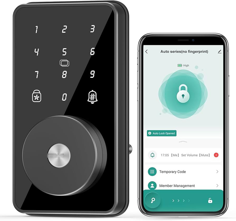 Smart Lock, 4-in-1 Keyless Entry Door Lock for Front Door, Digital Door Lock with Keypad, Bluetoo... | Amazon (US)