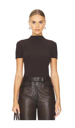 Short Sleeve Top in Chocolate Plum | Revolve Clothing (Global)