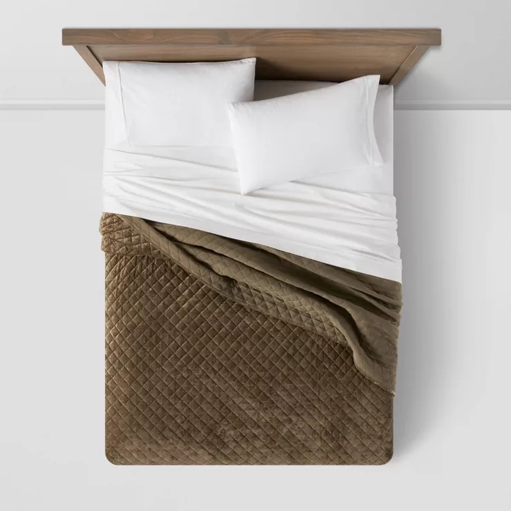 Velvet Diamond Stitch Quilt - Threshold™ | Target