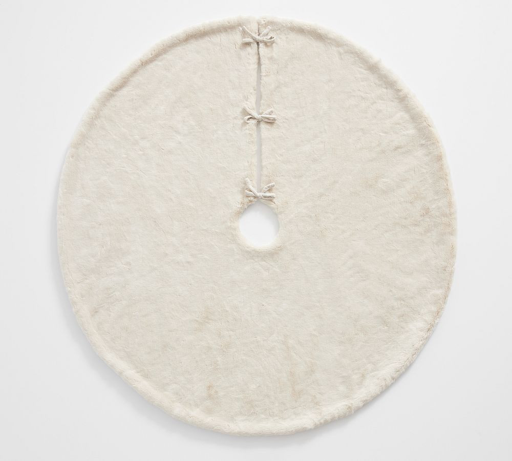 Faux Fur Alpaca Tree Skirt | Pottery Barn (US)