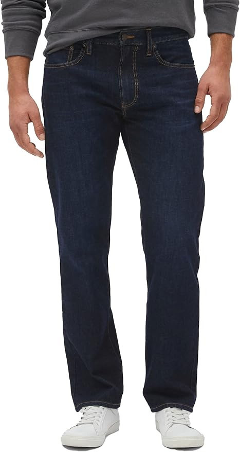 GAP Mens Straight Fit Jeans | Amazon (US)
