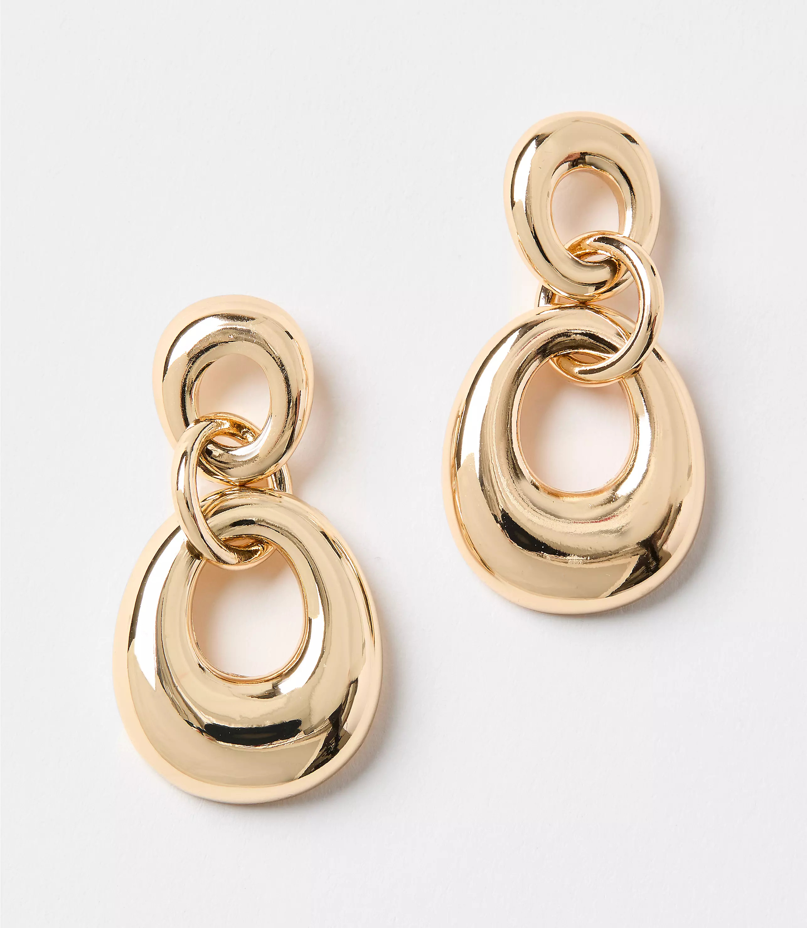 Chunky Linked Drop Earrings | LOFT