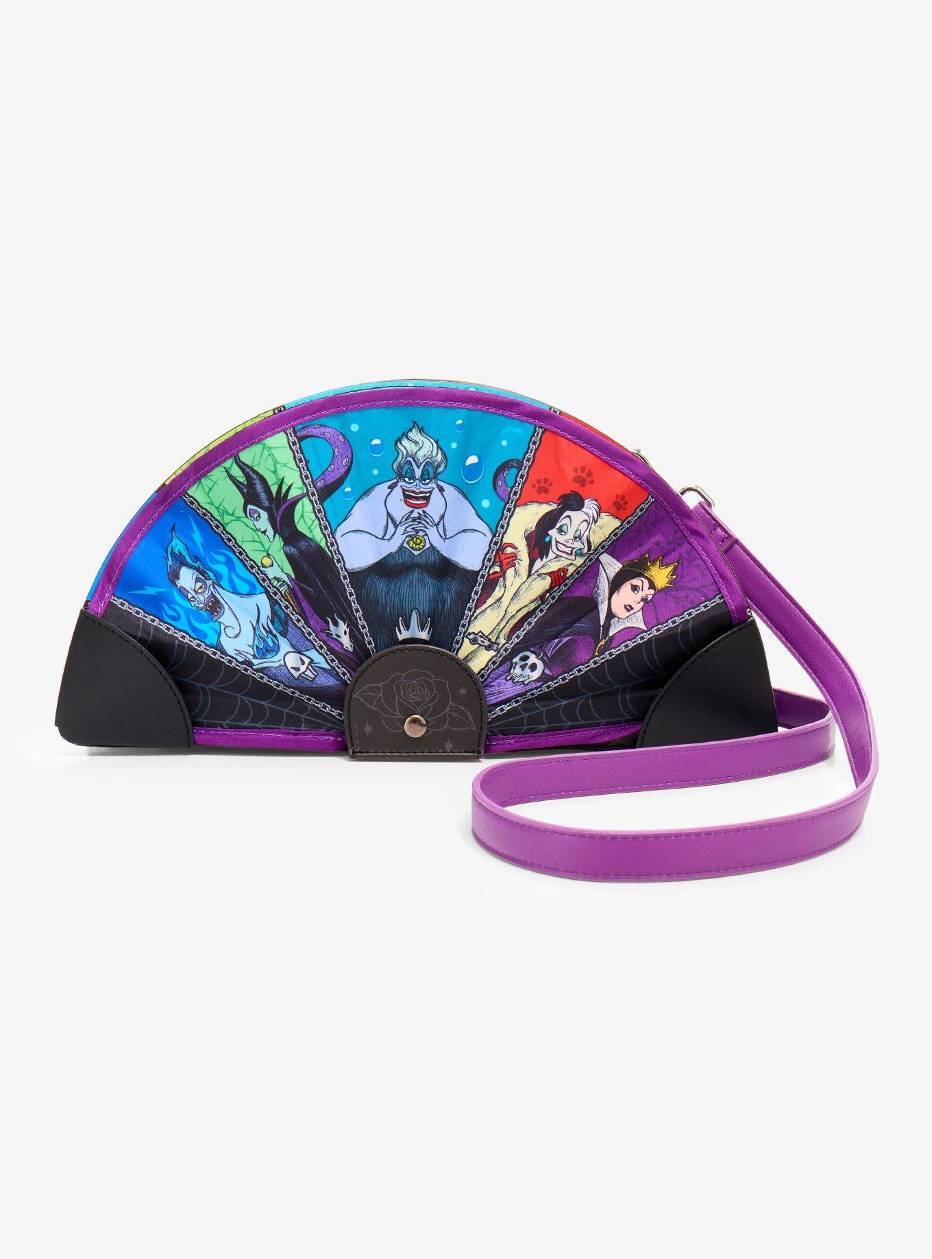 Loungefly Disney Villains Fan Figural Crossbody Bag - BoxLunch Exclusive | BoxLunch