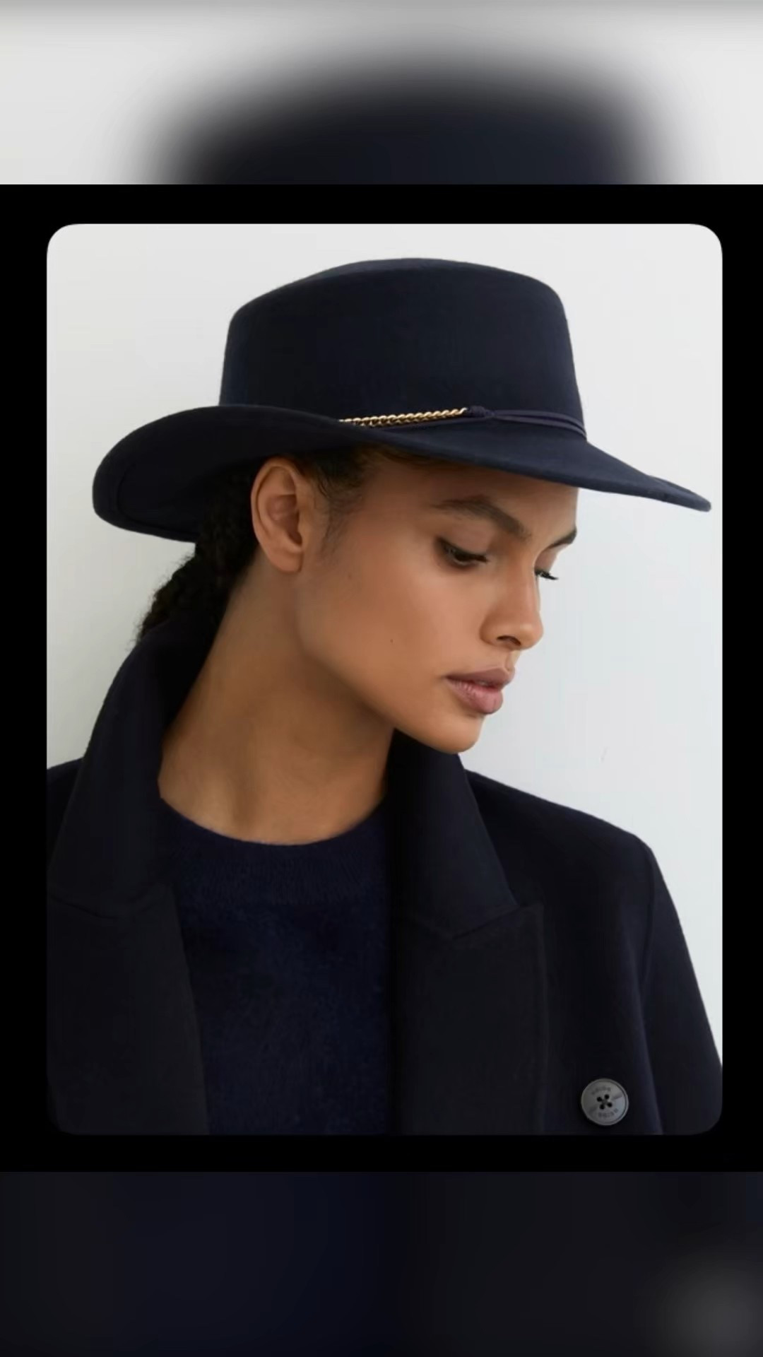 Navy wool felt fedora with a gold chain strap from Reiss. A timeless winter accessory styled with a classic coat for elevated travel style. Quiet luxury outfit inspiration for city breaks, holiday trips, and polished everyday looks.


#LTKGiftGuide #LTKHoliday #LTKCyberWeek