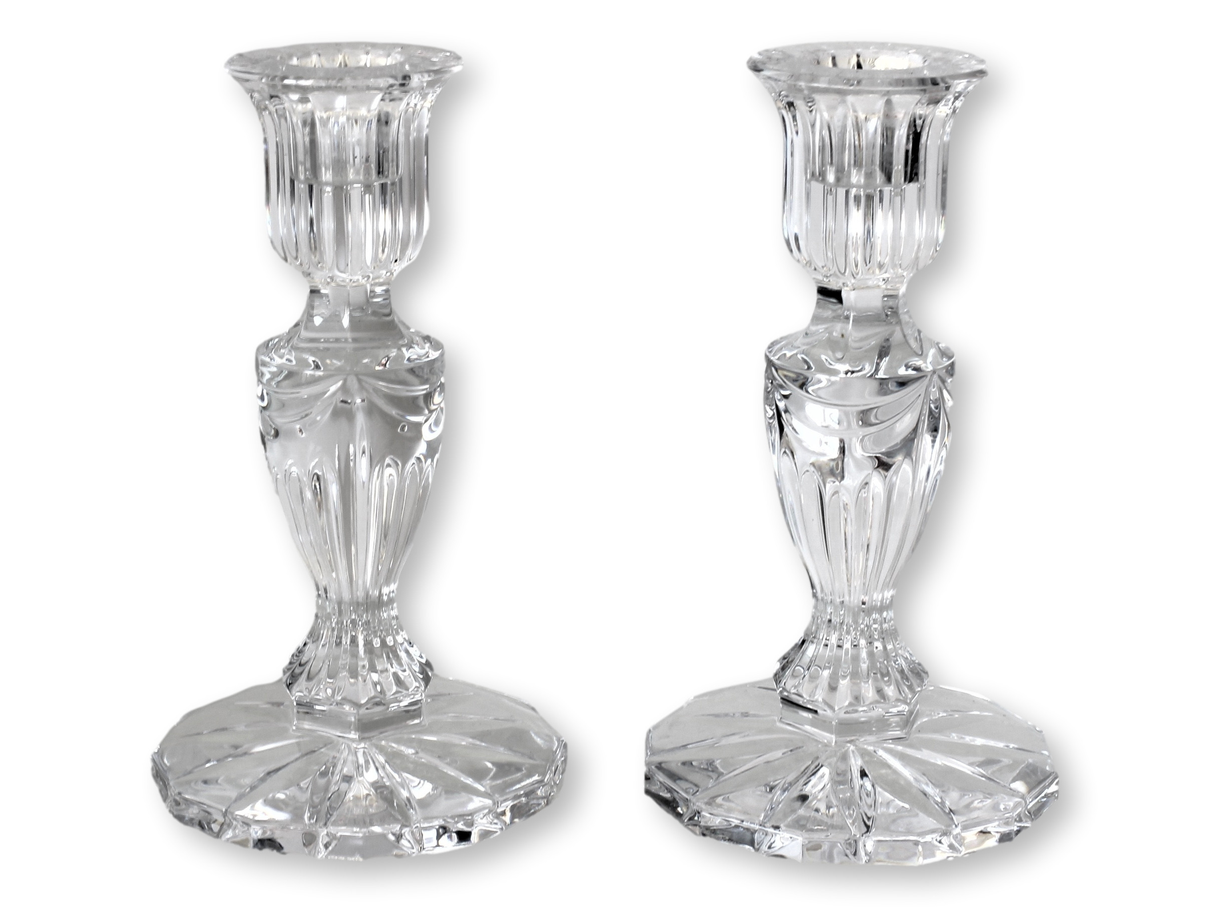 Waterford Crystal Prentiss Candlesticks - Rose Victoria - Clear | Candle Stand, Candle Holder - Ideal For Decoration, Lighting, | One Kings Lane