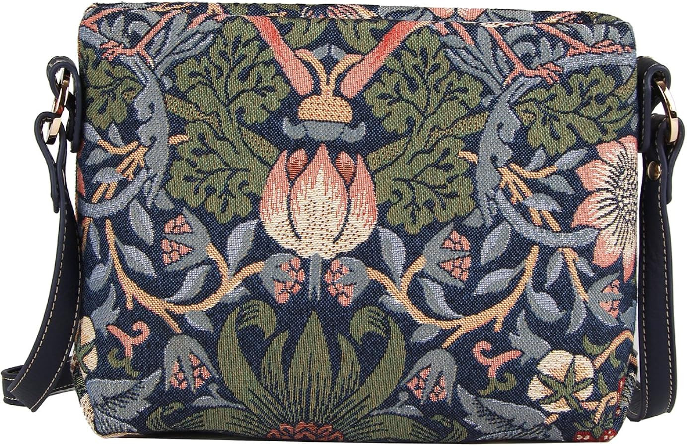 William Morris Strawberry Thief Mini Satchel Crossbody Bag by Siganre | Amazon (US)