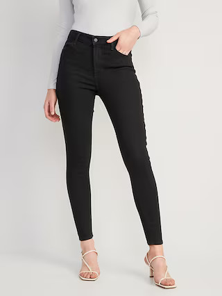 High-Waisted Wow Black Super Skinny Jeans for Women | Old Navy (US)