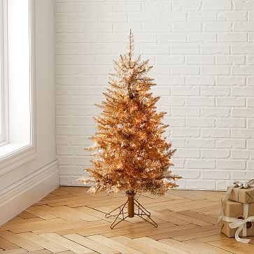 Gold Frasier Tinsel Tree | West Elm (US)