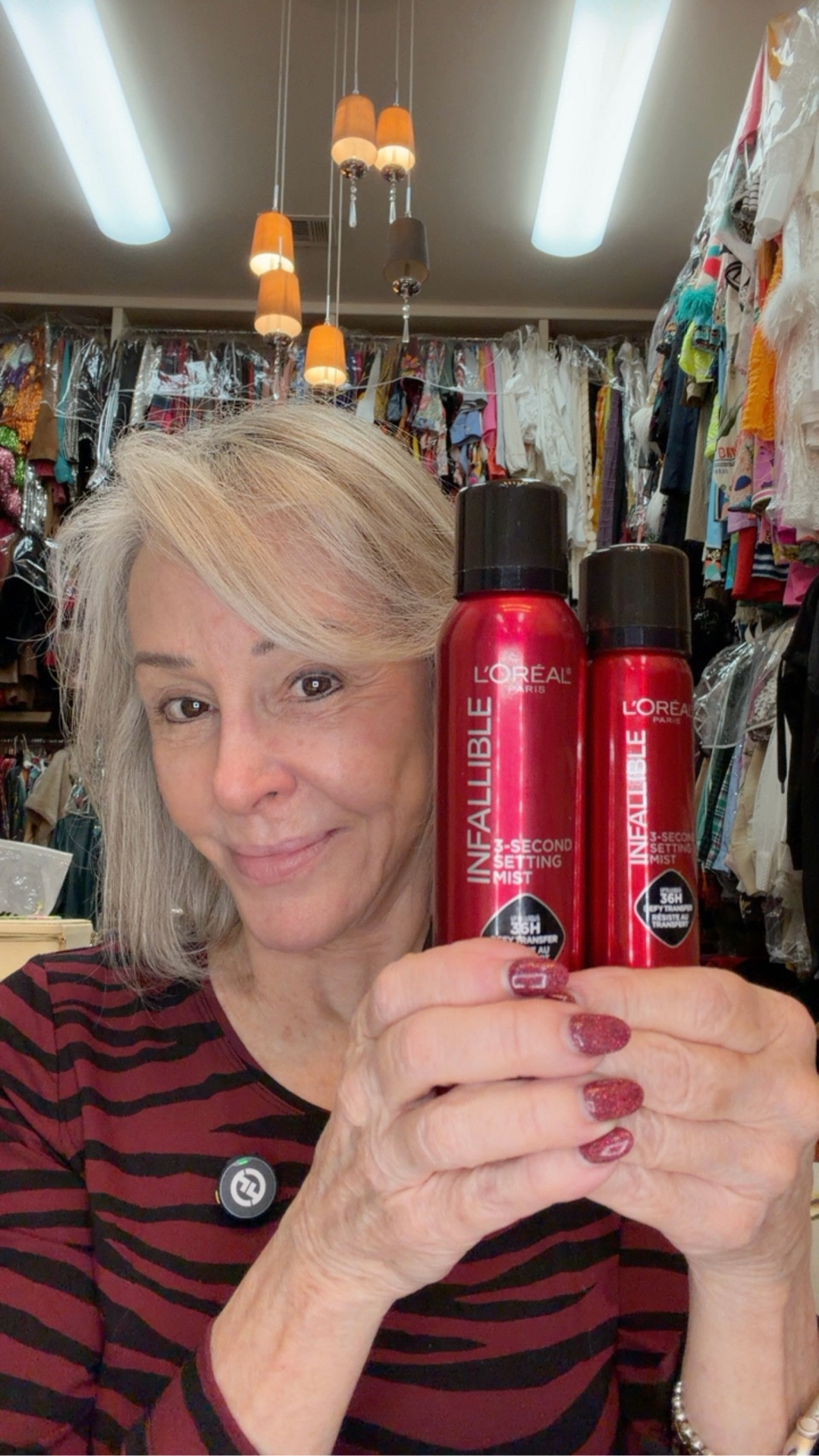 New larger size….. L'Oreal's Infallible 3-Second Setting Mist Spray gives up to 36H wear in just one spray. The professional-inspired aerosol format instantly dries. This setting spray offers transfer and sweat-resistant wear, and feels lightweight.

#LTKBeauty #LTKSaleAlert #LTKOver40