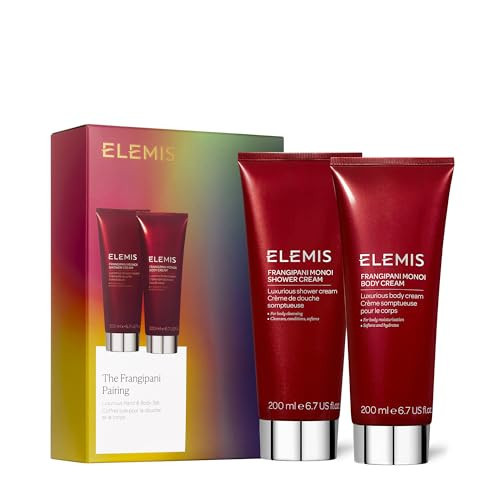 ELEMIS Frangipani Pairing, Shower & Body Cream, Holiday Beauty Gift Set for Women | Amazon (US)