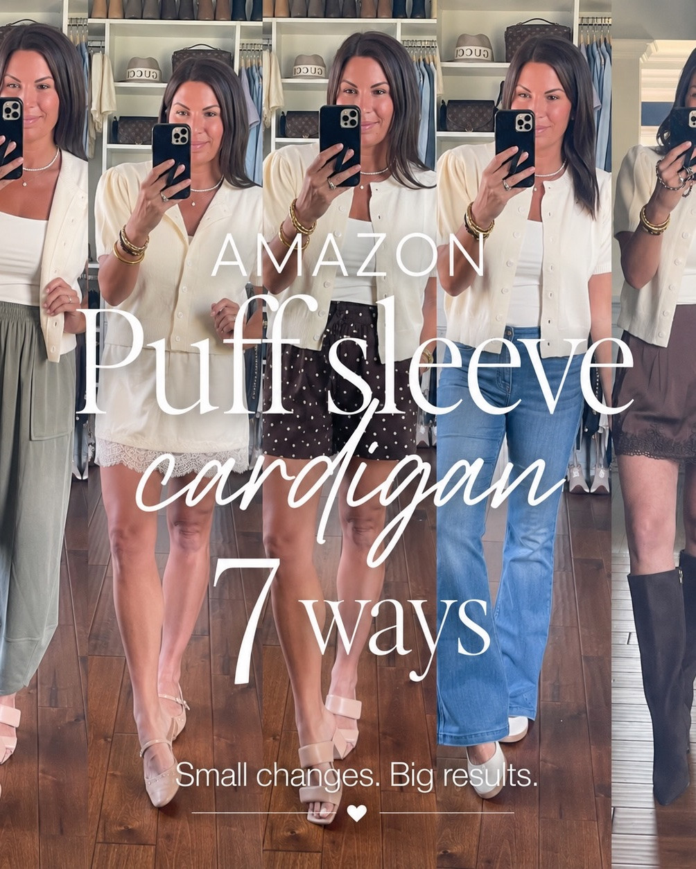 One cardigan. 7 completely different looks.

This is your reminder that you do not need a closet full of clothes to create stylish outfits. Sometimes it’s simply about styling one piece different ways and making small changes that completely change the vibe.

From relaxed everyday looks to feminine lace details and elevated casual outfits this Amazon puff sleeve cardigan might be one of my favorite versatile pieces lately …simple, not boring 

Comfy, easy, wearable outfits for real life but still cute enough to feel put together. 

Which look is your favorite?

https://liketk.it/6cNA3
