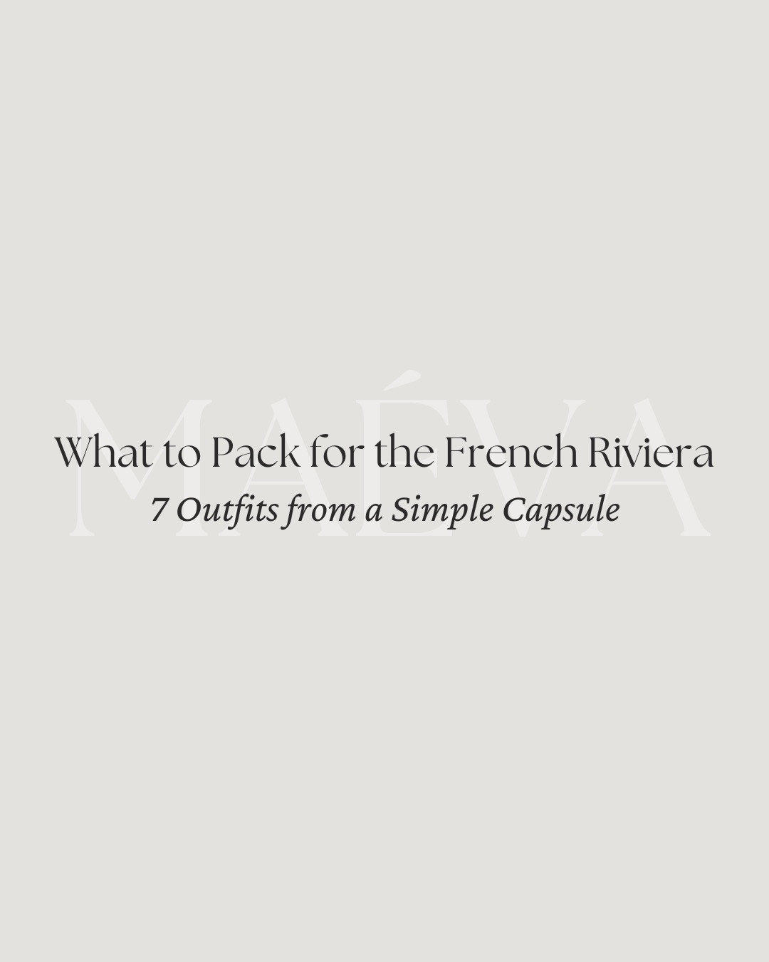 Packing for the French Riviera this summer? Here’s your capsule wardrobe guide! ☀️

This capsule is built around just a few key pieces, styled into 7 effortless looks, but with endless possibilities! From morning marché runs to seaside apéros, these outfits are made to mix, match, and simplify your summer wardrobe with that relaxed Riviera elegance! 🌊

Style Tips: ✔️ Choose breathable fabrics like linen and cotton to stay cool and polished ✔️ Soft tones like cream, brown, white, and navy make mixing easy ✔️ Elevate your looks with raffia accessories, pearl earrings, or a silk scarf ✔️ Pack walkable shoes like sleek sneakers, espadrilles, and low sandals ✔️ A woven hat and structured bag keep your outfit functional and chic ✔️ Leave space for a special finds because local boutiques and markets are part of the experience! 

❤️ Adore these looks? Comment SHOP to receive a DM with the link or head to the link in bio to shop the looks & more! 

👉 Save & Follow to discover French-inspired style and wardrobe tips, designed to elevate your everyday fashion!

With Amour, M.

#frenchstyle #frenchriviera #capsulewardrobe #whattowearinthesouthoffrance #travelstyle #summercapsule #minimalwardrobe #wardrobeinspo #coastalelegance#LTKSummerEdit

#LTKTravel #LTKStyleTip