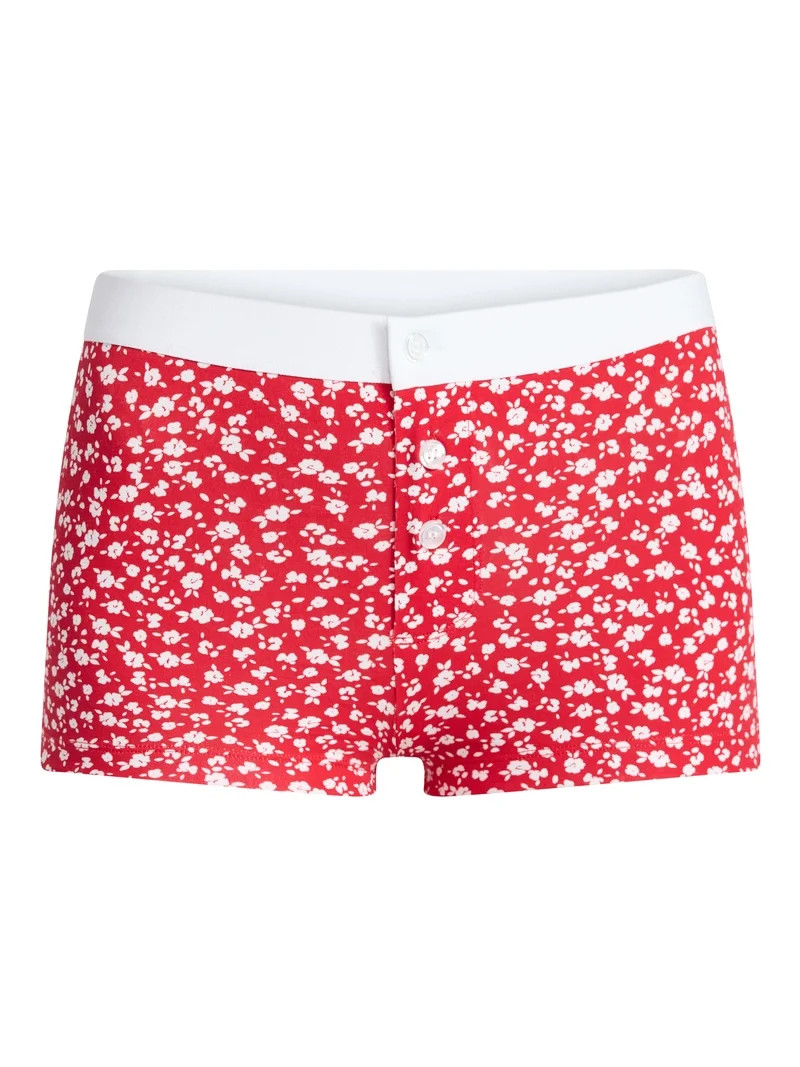 No Boundaries Women's Cotton Jersey Boyshort Panties, Sizes XS-XXXL | Walmart (US)