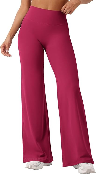 YEOREO Workout Leggings Womens No Front Seam Straight Leggings 29"/ 31.5"/ 33"/ 35" High Waist Bu... | Amazon (US)
