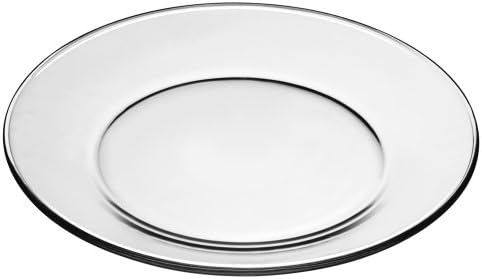 Libbey Crisa Moderno Dinner Plate, 10-1/2-Inch, Box of 12, Clear | Amazon (US)