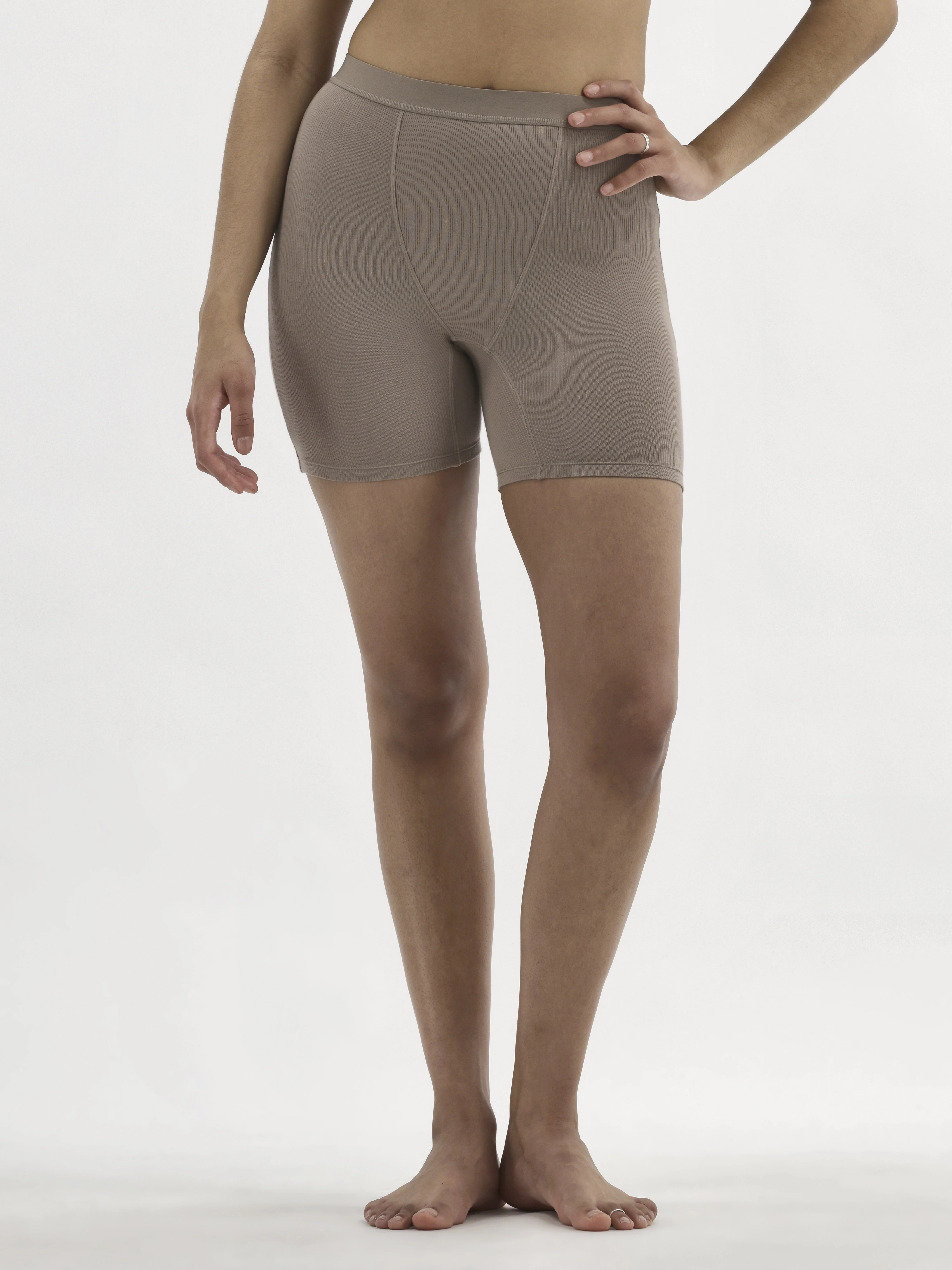 No Boundaries Cotton Ribbed Boxer Short Panties, Women’s | Walmart (US)