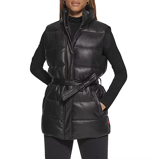 new!Levi's Belted Water Resistant Midweight Puffer Jacket | JCPenney