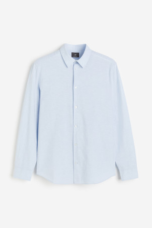 Regular Fit Linen-blend Shirt | H&M (US + CA)