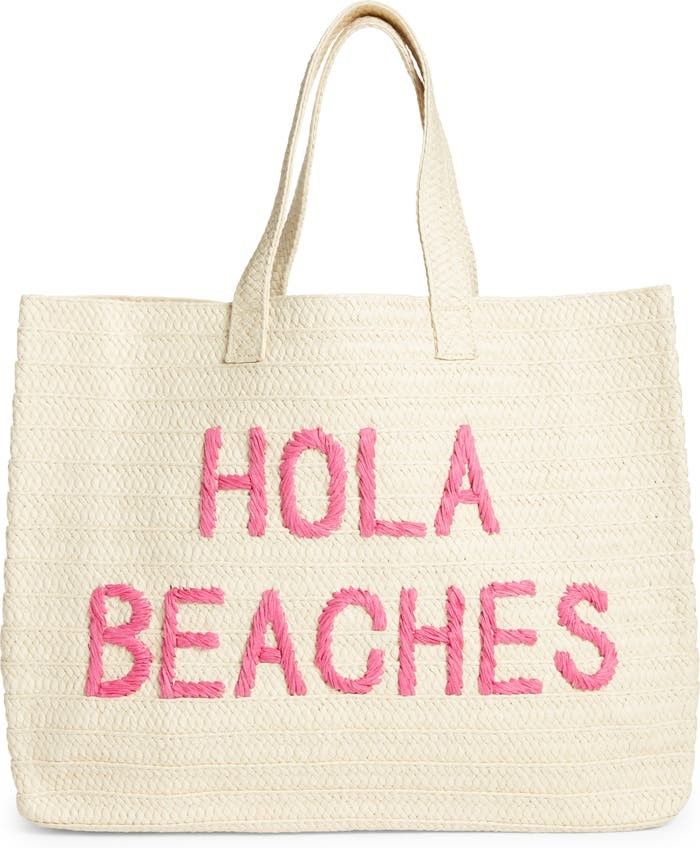 Hola Beaches Straw Beach Bag | Nordstrom