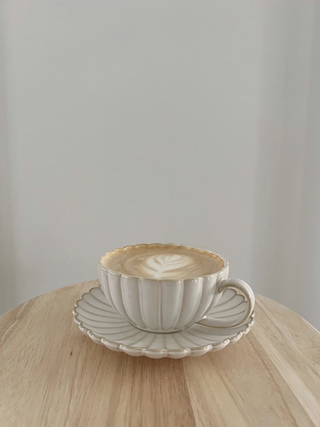 Scallop Mug for Tea Coffee Espresso Lattes Floral - Etsy | Etsy (US)