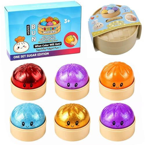6PCS Dumpling Squishy Toys,2026 Upgrade Dumpling Squishy Mystery Box,Colorful Squishies Dumplings Stress Balls Toy,Party Favors,Stretchy Desk Toys (6PCS Dumpling 01) | Amazon (US)