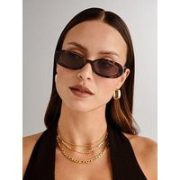 Le Specs Outta Love Tort Sunglass - Dark Brown | Very (UK)