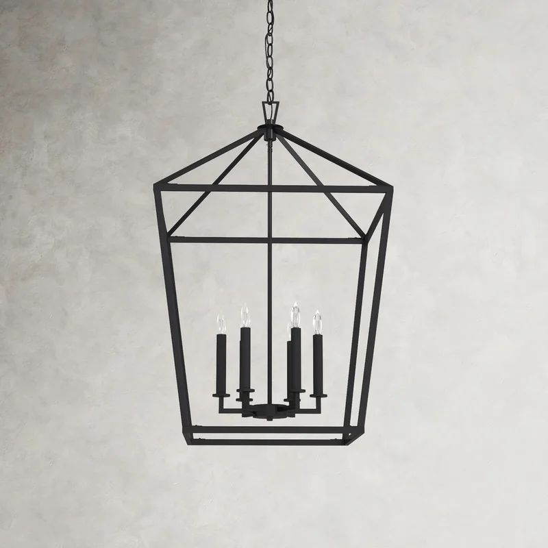 Hastings 6 - Light Dimmable Lantern Geometric Chandelier | Wayfair North America