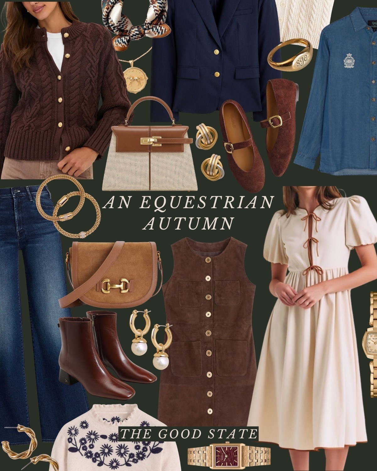 An Equestrian Autumn🍂 🐎 This collection is for all the Ivy League girlies living their best life as the weather begins to cool down and the leaves begin to change. For the ladies whose wardrobes consist of traditional staples like a crisp white button up and a timeless blazer. This is for the Ralph Lauren lovers who appreciate a blend of casual and refined pieces. A blend of English Equestrian and Americana…with a touch of Gilmore Girls💁🏼‍♀️ The ones who love all things suede, plaid and of course good denim moment and a pair of riding boots. This is for the girlies who thrive when layering clothes and who accessorize with a silk scarf, wrist watch and leather bag. This collection is for the ladies who love quality pieces that are classic, preppy, polished and will stand the test of time and outlive the ever changing trends. This is for you, my fellow Fall girlies🍂 #ltkunder50 #amazonfashion #founditonamazon #slowliving #romantizeyourlife #fall #fallstyle #fallseason #autumn #90sera #90style #90saesthetic #ralphlauren #equestrian #horserider #americana #fallfashion #falloutfit #preppyfashion #ivyleague Wedding guest, jeans, back to school, college outfit ideas, riding boots, wedding guest dress, western style, JCrew, JCrew factory, Anthropologie, Anthro, quince, nordstrom, tuckernuck, Walmart fashion, H&M, mini dress, fall photoshoot, designer look for less, saddle bag, boots, jacket, coat, family photos outfits, madewell, Toups and co, clean beauty, Kate spade, Amazon fashion, loafers, Breda, Susan Shaw, loeffler Randall, the good state, Lauren England

#LTKStyleTip #LTKFindsUnder100 #LTKSaleAlert