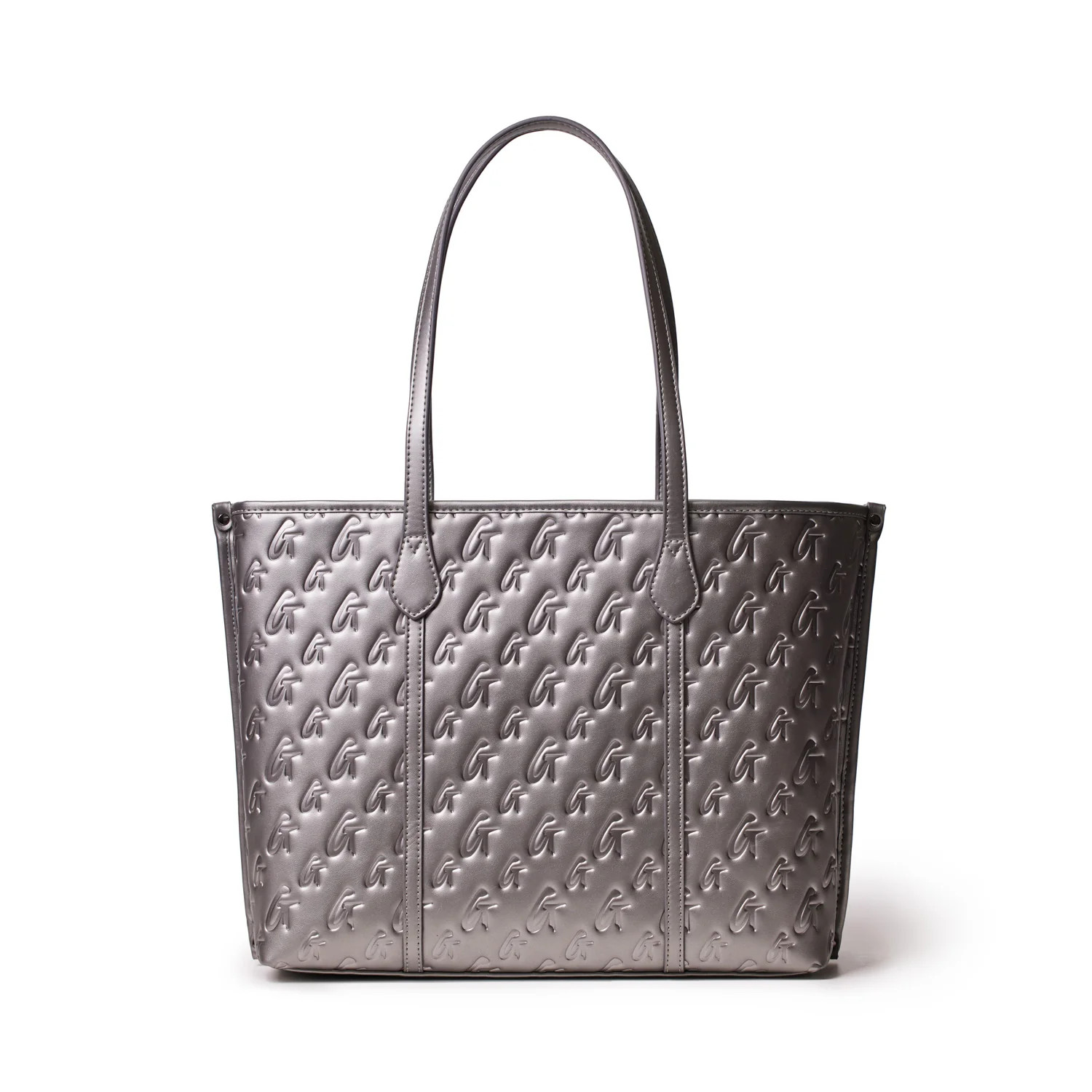 MONOGRAM SLEEK TOTE PLATINUM | Glam-Aholic Lifestyle
