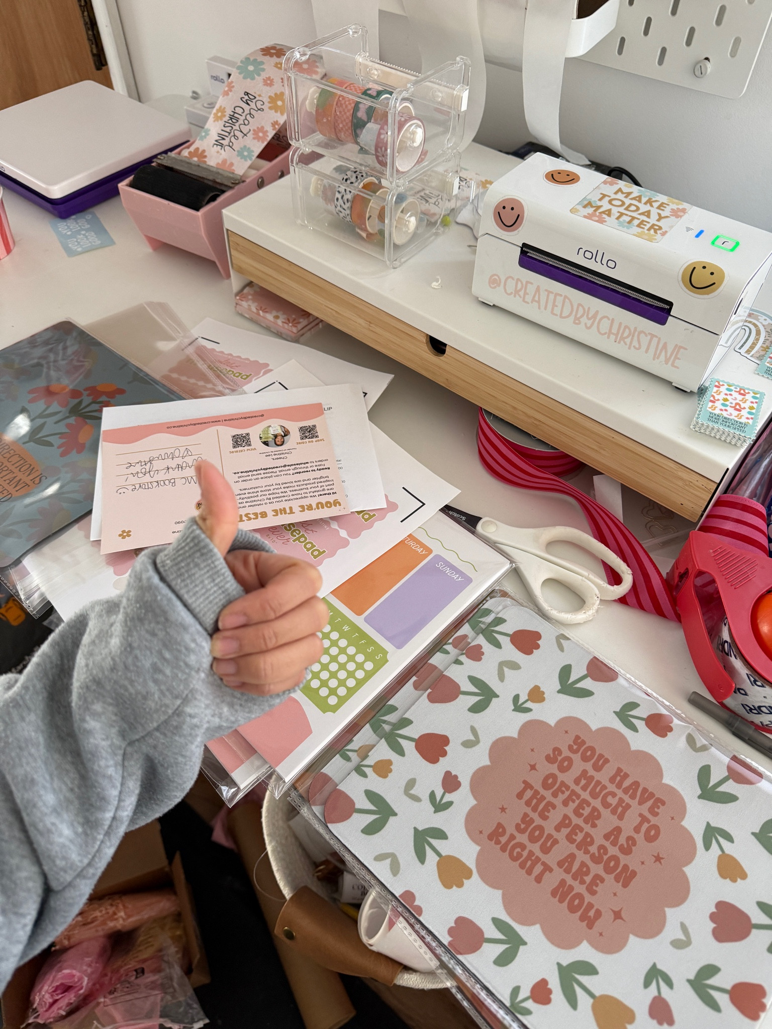 A filled packing table fills my heart