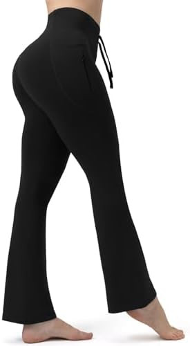 Flare Leggings for Women High Waisted Bootcut Wide Leg Yoga Pants Tummy Control Bell Bottom Leggi... | Amazon (US)