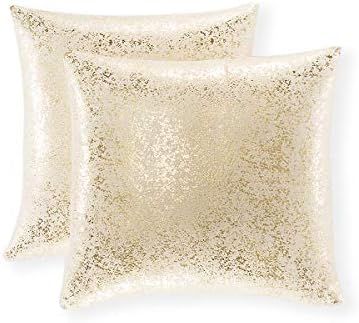 Xinrjojo Gift, Super Soft Sparkling Decorative Solid Color Square Cushion Cover Handmade Pillowca... | Amazon (US)