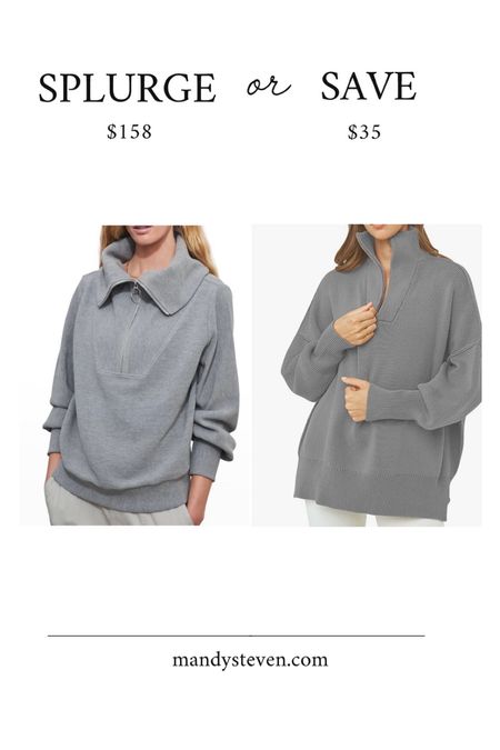 Splurge vs save Varley vine pullover!! Amazon pullover fall outfit travel
Outfit 

#LTKsalealert #LTKstyletip #LTKtravel