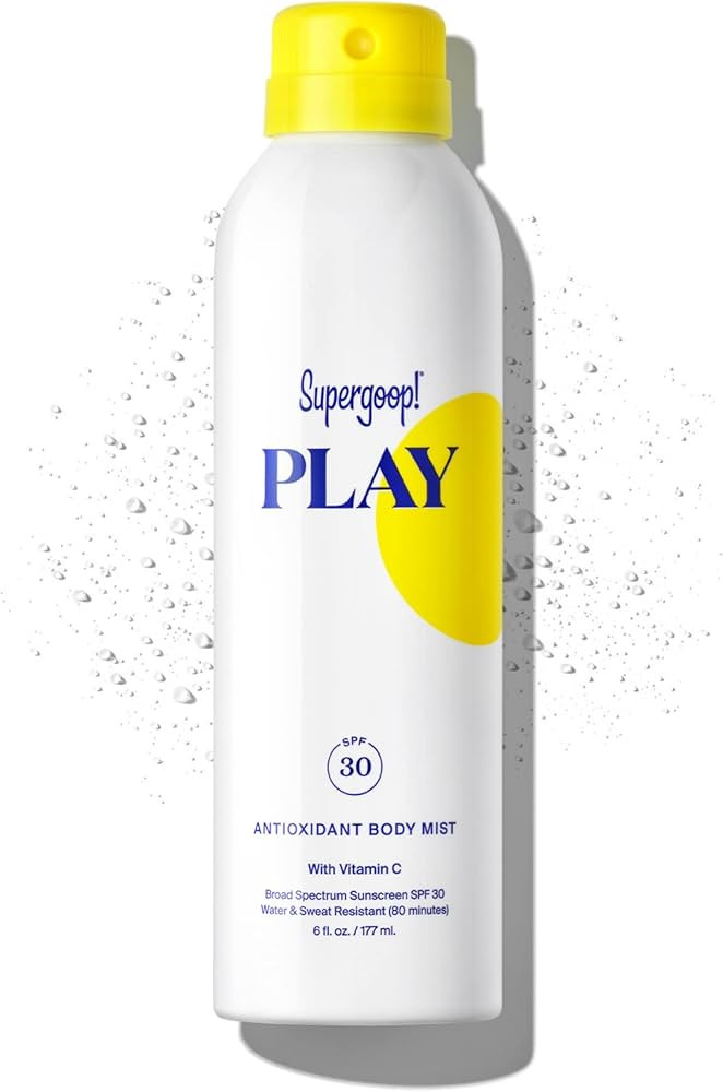 Supergoop! PLAY SPF 30 Antioxidant Body Mist w/ Vitamin C, 6 fl oz - Broad Spectrum Sunscreen Spr... | Amazon (US)
