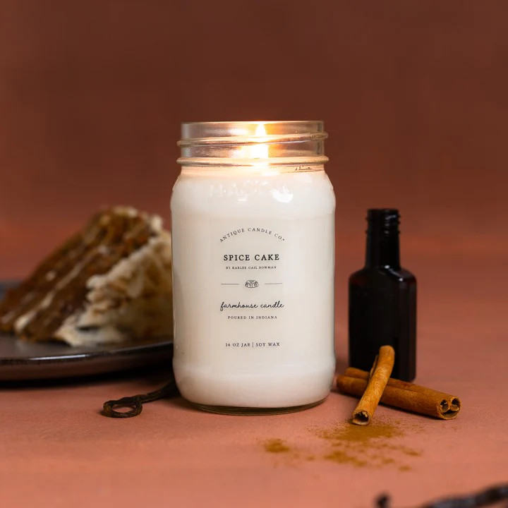 Spice Cake by Karlee Gail Bowman 16 oz candle - Antique Candle Co.®️ | Antique Candle Co.