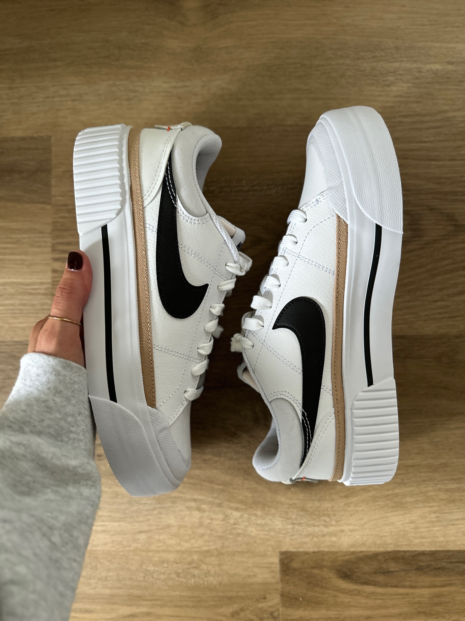 In love with these Nike court legacy lift platform sneakers. They run a 1/2 size large so size down when ordering. I’m typically size 7.5 and I purchased a size 7 for the best fit. These pair so well with sooo many outfits from leggings to jeans to wide leg lounge pants. They make a great Christmas gift too!!

Gift idea
Winter outfit
Winter sale
Black Friday 
Nike shoesSaleSale

#LTKGiftGuide #LTKHoliday #LTKHolidaySale