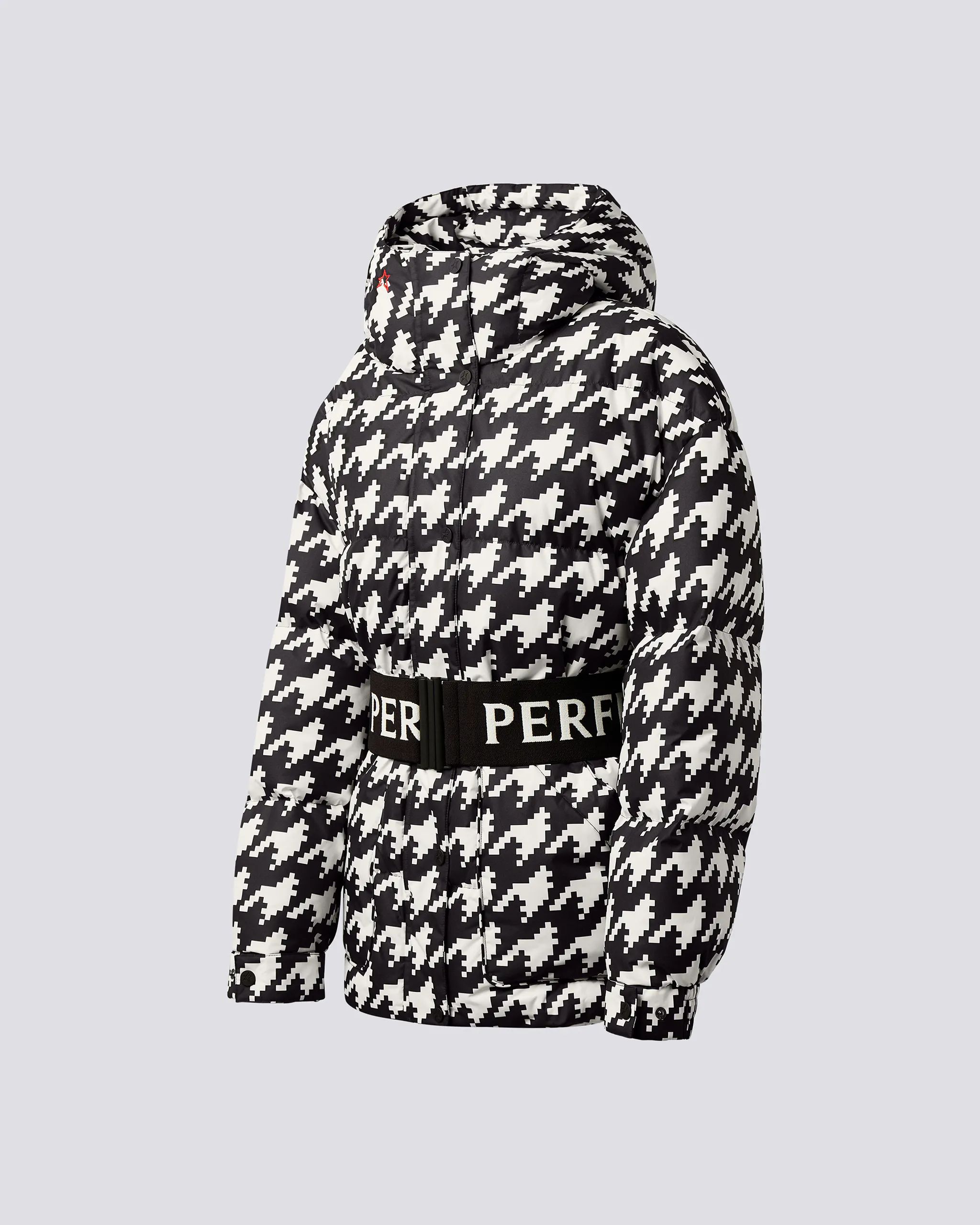 Houndstooth Oversized Parka II | Perfect Moment